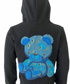 Lola + The Boys Stitch A Bear Hoodie Girls