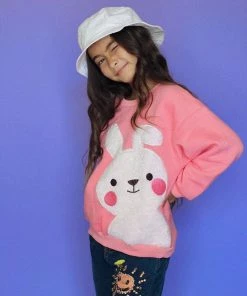 Lola & The Boys Blushing Bunny Sweatshirt