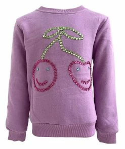 Lola & The Boys Happy Cherry Gem Sweatshirt New Arrivals