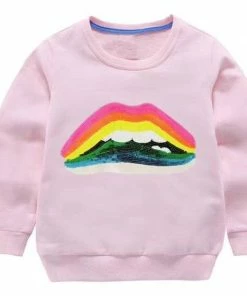 Lola + The Boys Rainbow Bite Sweatshirt New Arrivals