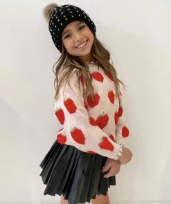 Lola + The Boys New Arrivals Strawberry Fields Sweater