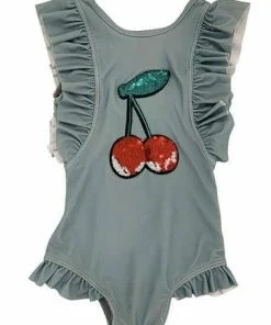Lola + The Boys Cherry Sequin Swim Suit Girls