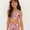 Lola + The Boys Girls Double Rainbow 2 Piece Swimsuit