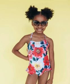 Lola + The Boys Girls Floral Dream Swimsuit