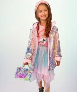 Lola + The Boys Girls Fancy Unicorn Sequin Tee