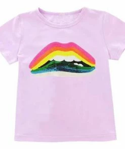 Lola + The Boys Rainbow Bite Tee Girls