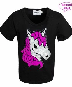 Lola & The Boys Unicorn Flip T-shirt Girls