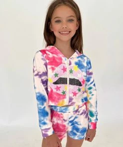 Lola + The Boys Tie Dye Lips Short Set New Arrivals