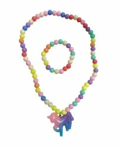 Lola + The Boys Beaded Necklace And Bracelet Set Jewelry
