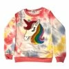 Lola + The Boys Unicorn Rainbow Tie Dye Sweatshirt New Arrivals