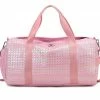 Lola + The Boys Woven Pink Duffle Bag